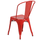 Flash Furniture CH-31230-RED-GG Stacking Side Chair w/ Vertical Slat Back - Steel, Red thumbnail 4