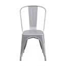 Flash Furniture CH-31230-SIL-GG Stacking Side Chair w/ Vertical Slat Back - Steel, Silver thumbnail 13