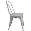 Flash Furniture CH-31230-SIL-GG Stacking Side Chair w/ Vertical Slat Back - Steel, Silver thumbnail 3
