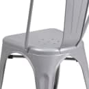 Flash Furniture CH-31230-SIL-GG Stacking Side Chair w/ Vertical Slat Back - Steel, Silver thumbnail 8