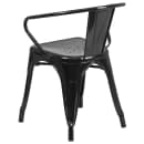 Flash Furniture CH-31270-BK-GG Armchair w/ Vertical Slat Back - Steel, Black thumbnail 4