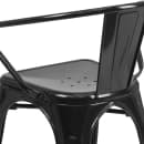 Flash Furniture CH-31270-BK-GG Armchair w/ Vertical Slat Back - Steel, Black thumbnail 8