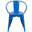 Flash Furniture CH-31270-BL-GG Armchair w/ Vertical Slat Back - Steel, Blue thumbnail 5
