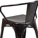 Flash Furniture CH-31270-BQ-GG Armchair w/ Vertical Slat Back - Steel, Black & Antique Gold thumbnail 8
