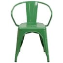Flash Furniture CH-31270-GN-GG Armchair w/ Vertical Slat Back - Steel, Green thumbnail 5