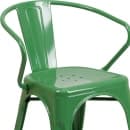 Flash Furniture CH-31270-GN-GG Armchair w/ Vertical Slat Back - Steel, Green thumbnail 7