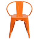 Flash Furniture CH-31270-OR-GG Armchair w/ Vertical Slat Back - Steel, Orange thumbnail 5
