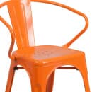 Flash Furniture CH-31270-OR-GG Armchair w/ Vertical Slat Back - Steel, Orange thumbnail 7