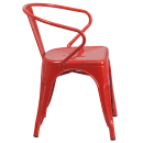 Flash Furniture CH-31270-RED-GG Armchair w/ Vertical Slat Back - Steel, Red thumbnail 3