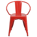 Flash Furniture CH-31270-RED-GG Armchair w/ Vertical Slat Back - Steel, Red thumbnail 5
