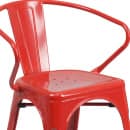 Flash Furniture CH-31270-RED-GG Armchair w/ Vertical Slat Back - Steel, Red thumbnail 7