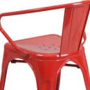 Flash Furniture CH-31270-RED-GG Armchair w/ Vertical Slat Back - Steel, Red thumbnail 8