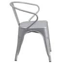 Flash Furniture CH-31270-SIL-GG Armchair w/ Vertical Slat Back - Steel, Silver thumbnail 3