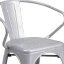 Flash Furniture CH-31270-SIL-GG Armchair w/ Vertical Slat Back - Steel, Silver thumbnail 7