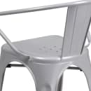 Flash Furniture CH-31270-SIL-GG Armchair w/ Vertical Slat Back - Steel, Silver thumbnail 8
