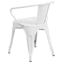 Flash Furniture CH-31270-WH-GG Armchair w/ Vertical Slat Back - Steel, White thumbnail 4