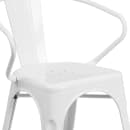 Flash Furniture CH-31270-WH-GG Armchair w/ Vertical Slat Back - Steel, White thumbnail 7