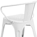Flash Furniture CH-31270-WH-GG Armchair w/ Vertical Slat Back - Steel, White thumbnail 8