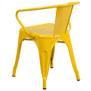 Flash Furniture CH-31270-YL-GG Armchair w/ Vertical Slat Back - Steel, Yellow thumbnail 4