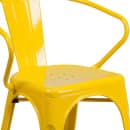Flash Furniture CH-31270-YL-GG Armchair w/ Vertical Slat Back - Steel, Yellow thumbnail 7