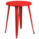 Flash Furniture CH-51080TH-2-18CAFE-RED-GG 24" Round Table & (2) Café Chair Set - Metal, Red thumbnail 2