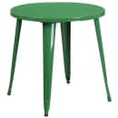 Flash Furniture CH-51090TH-4-18VRT-GN-GG 30" Round Table & (4) Chair Set - Metal, Green thumbnail 2