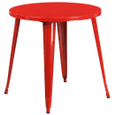 Flash Furniture CH-51090TH-4-18VRT-RED-GG 30" Round Table & (4) Chair Set - Metal, Red thumbnail 2