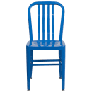 Flash Furniture CH-61200-18-BL-GG Chair w/ Vertical Slat Back - Steel, Blue thumbnail 5