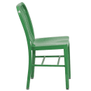 Flash Furniture CH-61200-18-GN-GG Chair w/ Vertical Slat Back - Steel, Green thumbnail 3