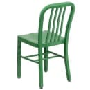 Flash Furniture CH-61200-18-GN-GG Chair w/ Vertical Slat Back - Steel, Green thumbnail 4