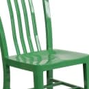 Flash Furniture CH-61200-18-GN-GG Chair w/ Vertical Slat Back - Steel, Green thumbnail 7