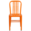 Flash Furniture CH-61200-18-OR-GG Chair w/ Vertical Slat Back - Steel, Orange thumbnail 5