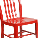 Flash Furniture CH-61200-18-RED-GG Chair w/ Vertical Slat Back - Steel, Red thumbnail 7