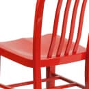 Flash Furniture CH-61200-18-RED-GG Chair w/ Vertical Slat Back - Steel, Red thumbnail 8