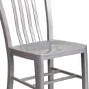 Flash Furniture CH-61200-18-SIL-GG Chair w/ Vertical Slat Back - Steel, Silver thumbnail 7