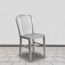 Flash Furniture CH-61200-18-SIL-GG Chair w/ Vertical Slat Back - Steel, Silver thumbnail 9