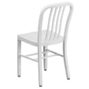 Flash Furniture CH-61200-18-WH-GG Chair w/ Vertical Slat Back - Steel, White thumbnail 4