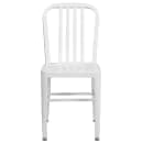 Flash Furniture CH-61200-18-WH-GG Chair w/ Vertical Slat Back - Steel, White thumbnail 5