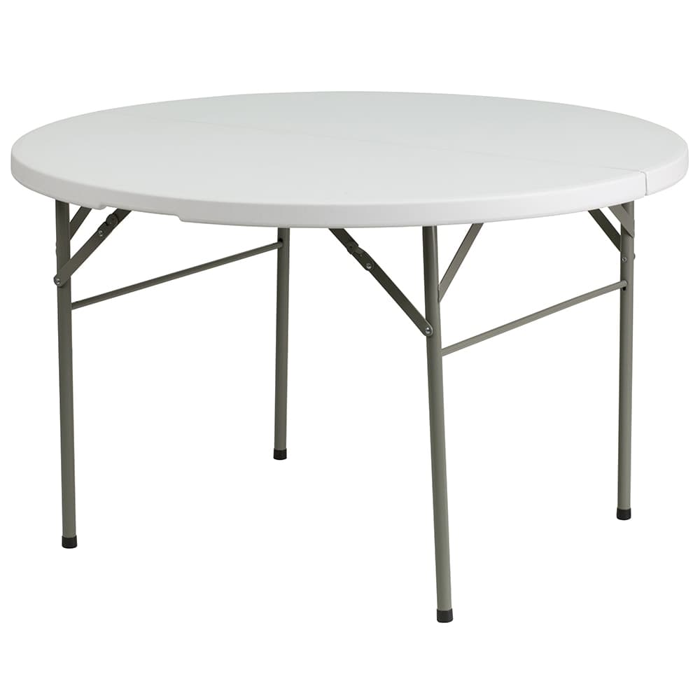 Flash Furniture DAD-122RZ-GG 47 3/4" Round Folding Table w/ Granite White Plastic Top, 29 1/2"H