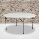 Flash Furniture DAD-154Z-GG 60 1/2" Round Folding Table w/ Granite White Plastic Top, 29 1/2"H thumbnail 6