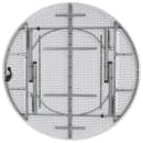 Flash Furniture DAD-183RZ-GG 71" Round Folding Table w/ Granite White Plastic Top, 29"H thumbnail 3