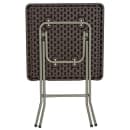 Flash Furniture DAD-FT60-GG 23 1/2" Square Folding  Table w/ Brown Rattan Top, 29"H thumbnail 3