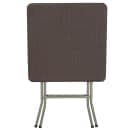 Flash Furniture DAD-FT60-GG 23 1/2" Square Folding  Table w/ Brown Rattan Top, 29"H thumbnail 4