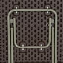 Flash Furniture DAD-FT60-GG 23 1/2" Square Folding  Table w/ Brown Rattan Top, 29"H thumbnail 5