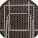 Flash Furniture DAD-FT-80R-GG 31 1/2" Round Folding Table w/ Brown Plastic Rattan Pattern Top, 30 1/4"H thumbnail 5