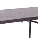 Flash Furniture DAD-LF-183Z-GG Rectangular Folding Table w/ Wood Grain Plastic Top - 72"W x 30"D x 29"H thumbnail 8