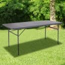 Flash Furniture DAD-LF-183Z-DG-GG Rectangular Folding Table w/ Dark Gray Plastic Top - 72"W x 30"D x 29"H thumbnail 9