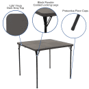 Flash Furniture DAD-LF-86-DG-GG 34" Square Folding Table w/ Dark Gray Plastic Top, 28 1/2"H thumbnail 6