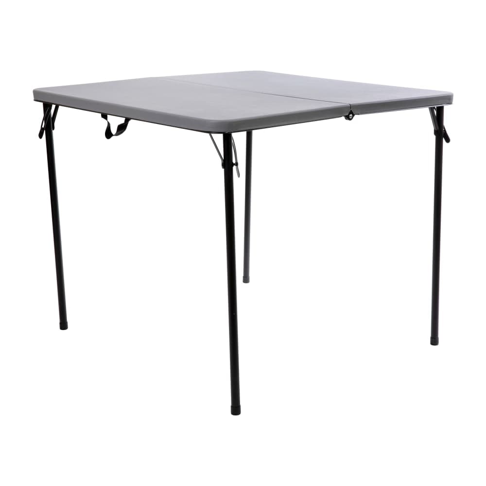 Flash Furniture DAD-LF-86-GY-GG 34" Square Folding Table w/ Gray Plastic Top, 28 1/2"H