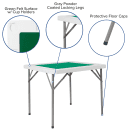 Flash Furniture DAD-MJZ-88-GG 34 1/2" Square Folding Game Table w/ Green Felt Surface, 29"H thumbnail 6